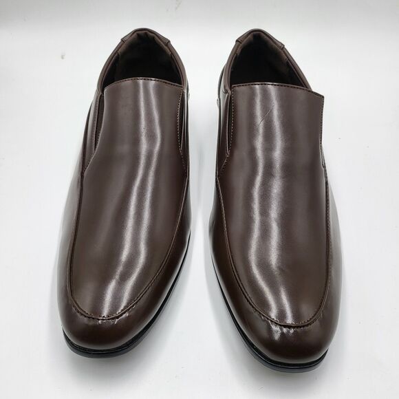 EDITION FORVER LINK mens 9 Ryan brown aalmond toe slip on dress shoes - Picture 2 of 7